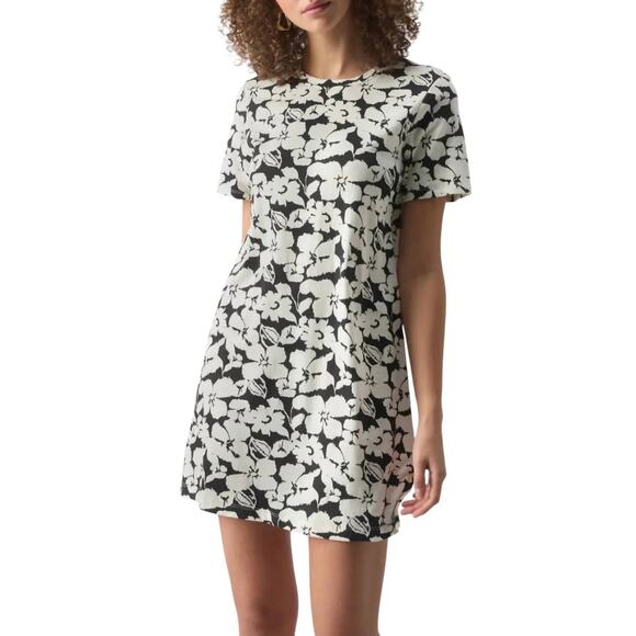 Sanctuary Tops - Sanctuary Women's "The Only One" Floral Print Echo Blooms Dress in Black & White